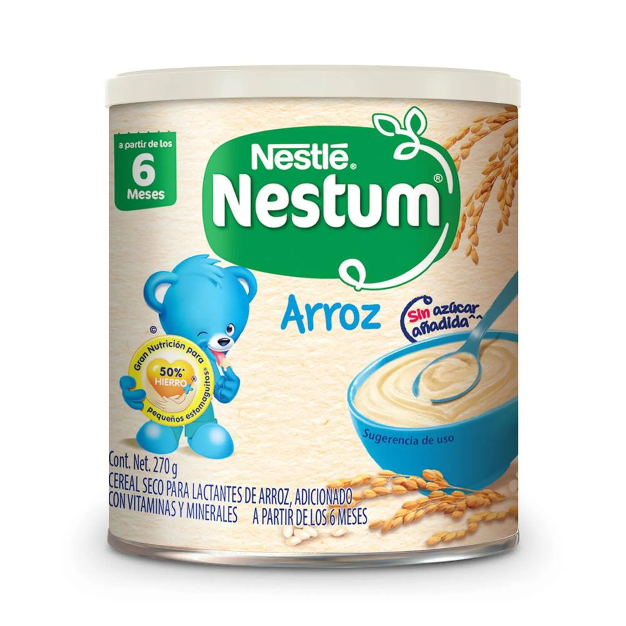 Cereal Infantil Nestum Etapa 1 Arroz Sin Azúcal C/270 g
