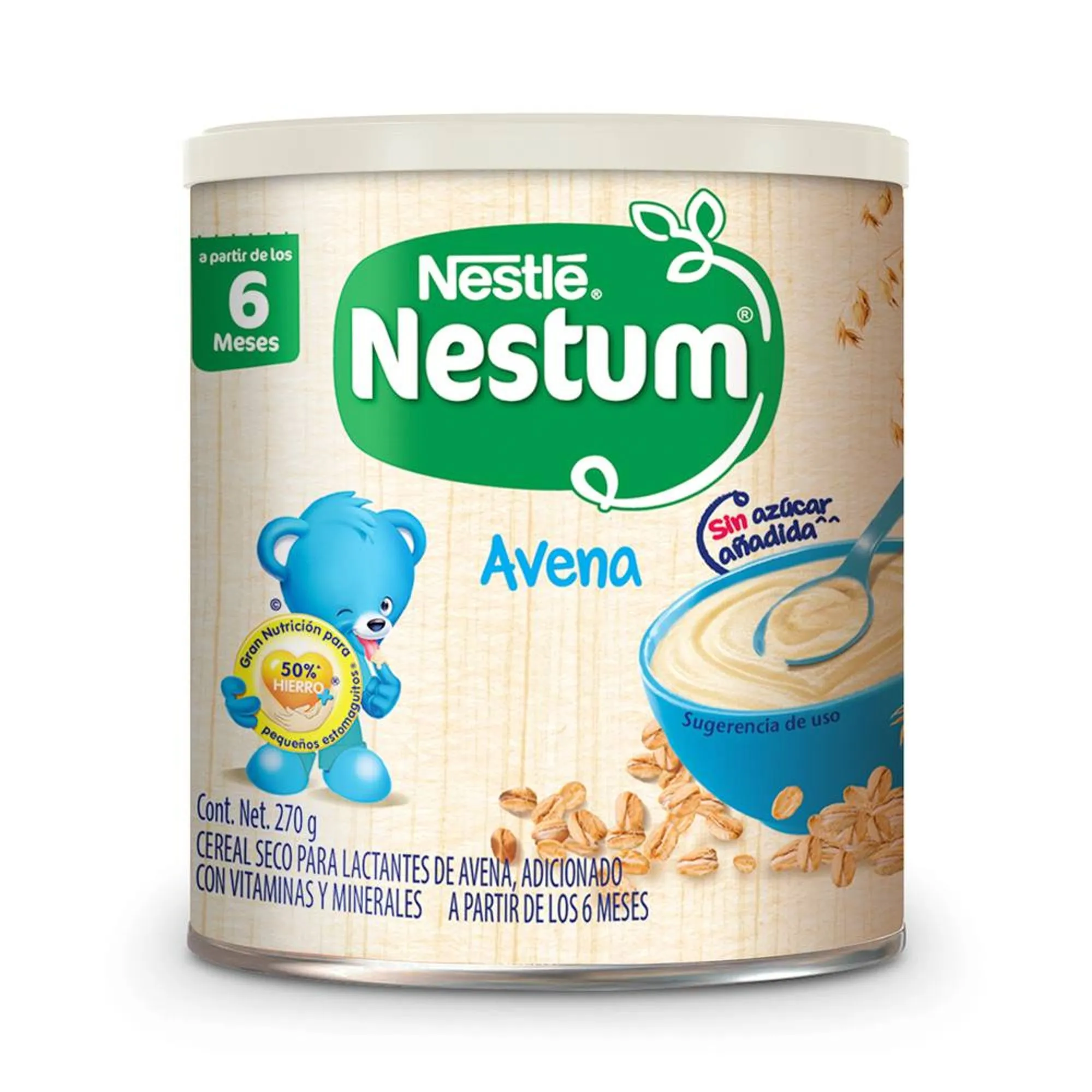 Cereal Infantil Nestum Etapa 1 Avena Sin Azúcar C/270 g