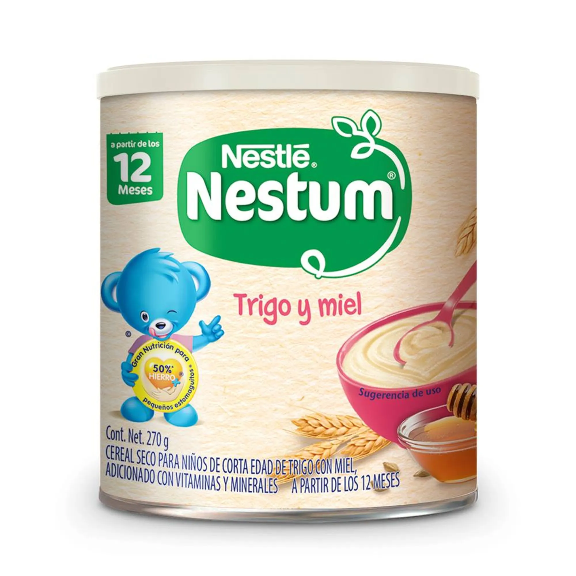 Cereal Infantil Nestum Etapa 4 Trigo Y Miel C/270 g
