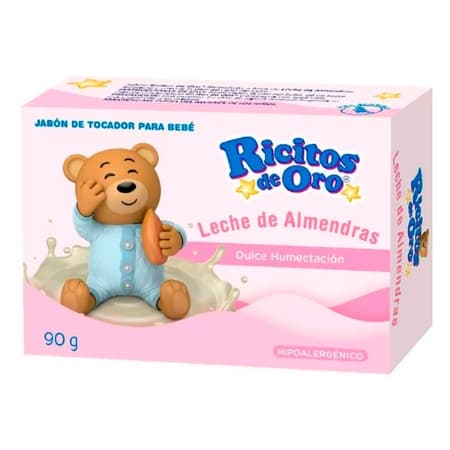 Jabon en Barra Ricitos de Oro Leche de Almendras C/90 g