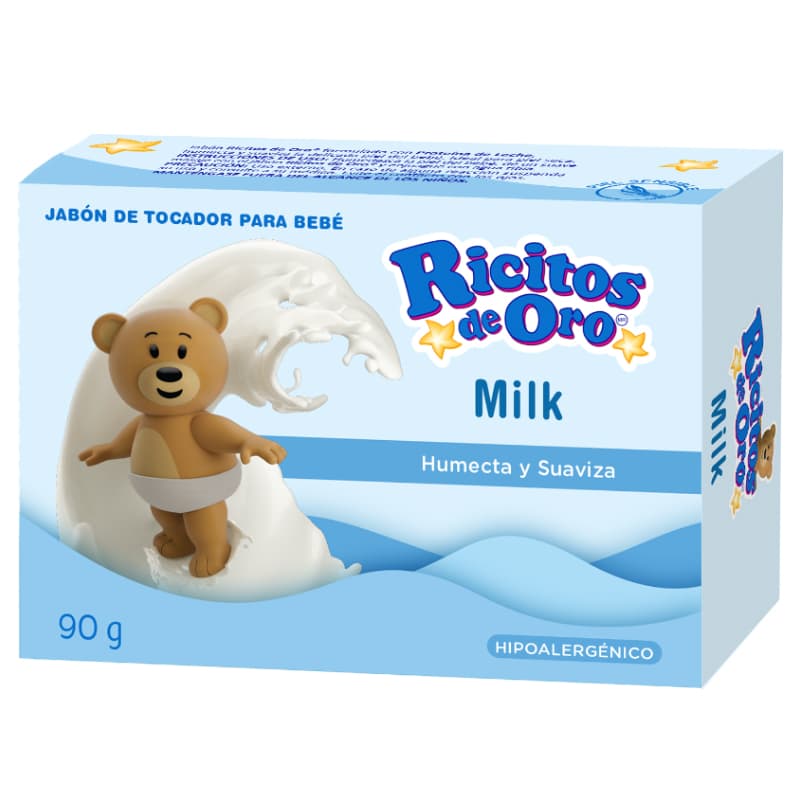 Jabon en Barra Ricitos de Oro Milk C/90 g