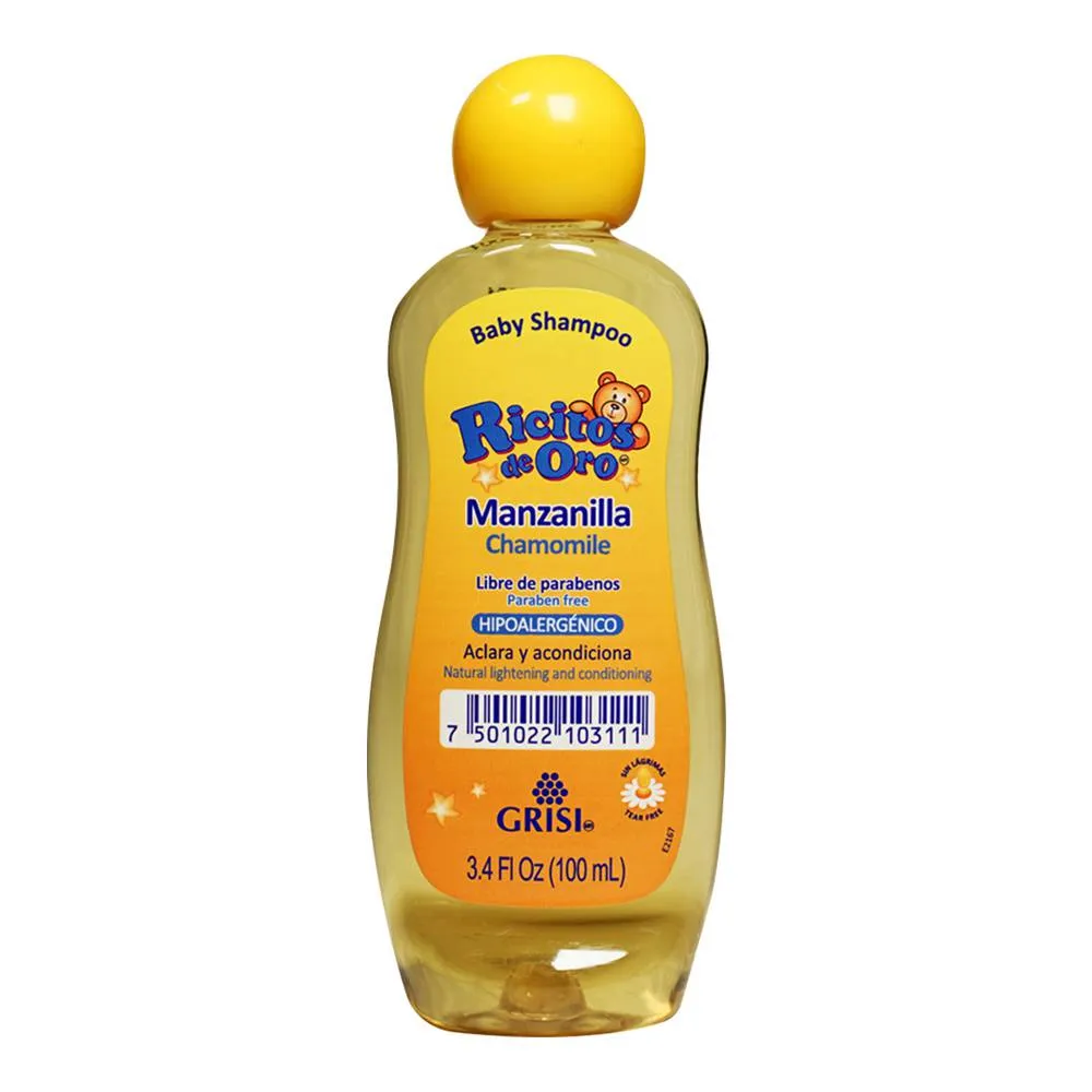 Shampoo Ricitos Oro Manzanilla y Miel 100 Ml