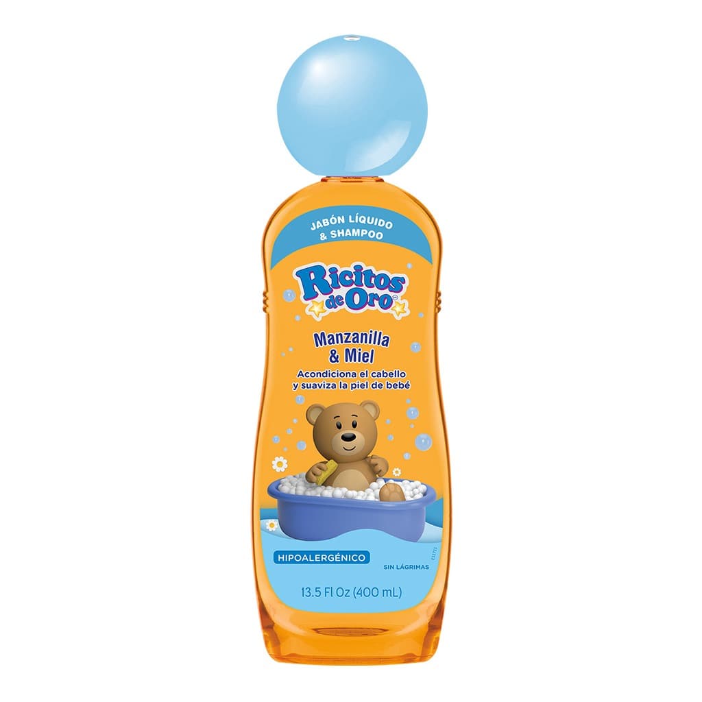 Shampoo Ricitos Oro Manzanilla y Miel 400 Ml