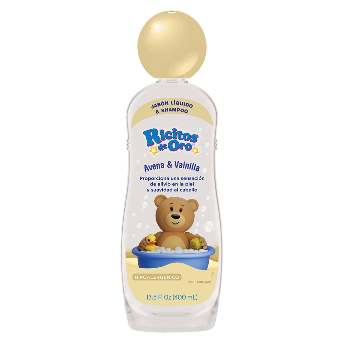 Jabon & Shampoo Ricitos Oro Avena y Vainilla 400 Ml