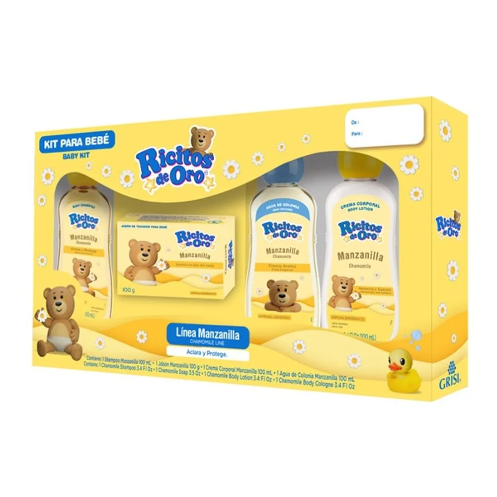 Kit Ricitos de Oro Manzanilla C/4 pzas
