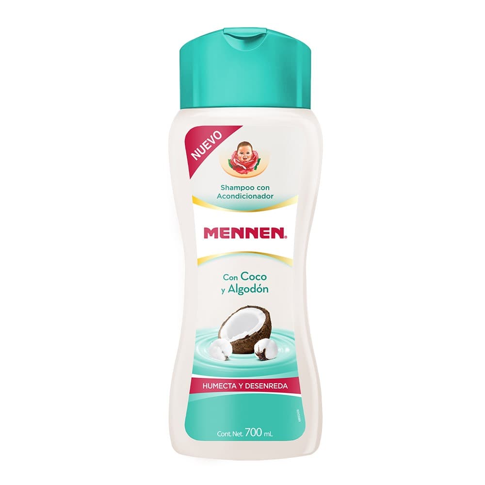 Shampoo con Acondicionador Mennen Humecta y Desenreda C/700 mL