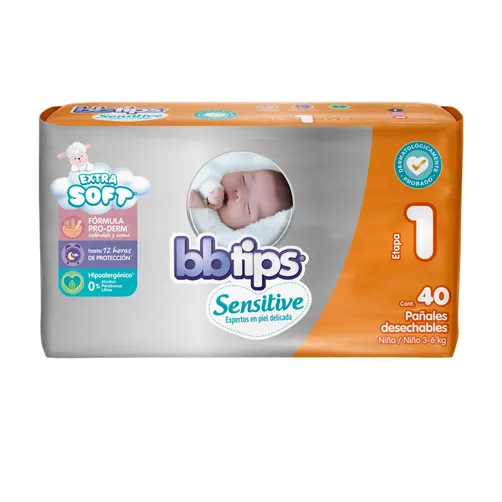 PAÑAL bbtips ETAPA 1 C/40 PZAS
