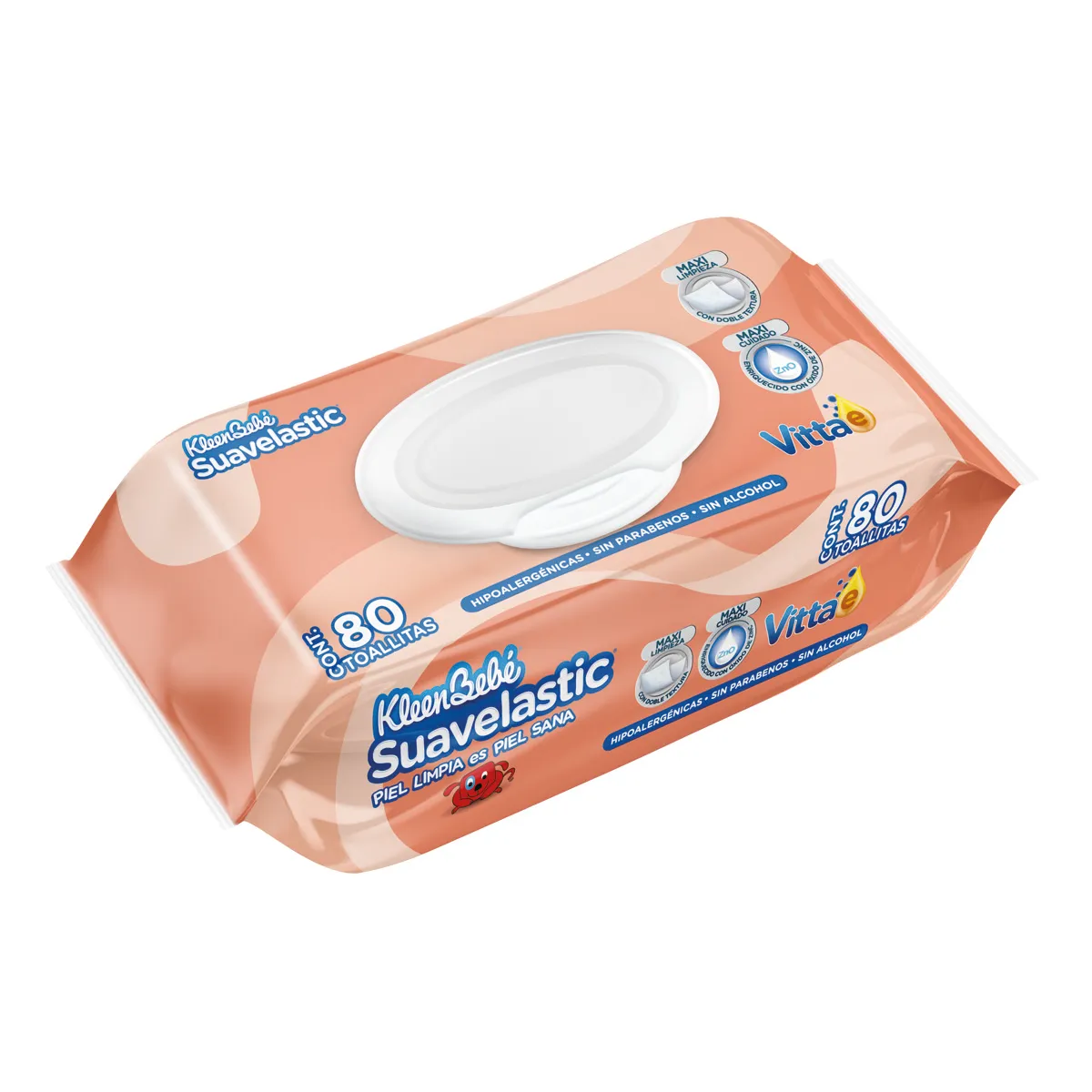 Toallitas Húmedas KleenBebe Suavelastic C/80 Pzas