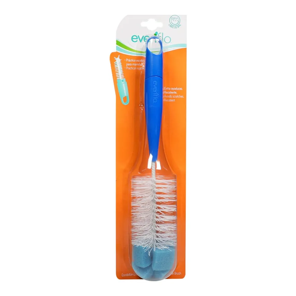 Escobillon Evenflo Doble con Esponja C/1 pza