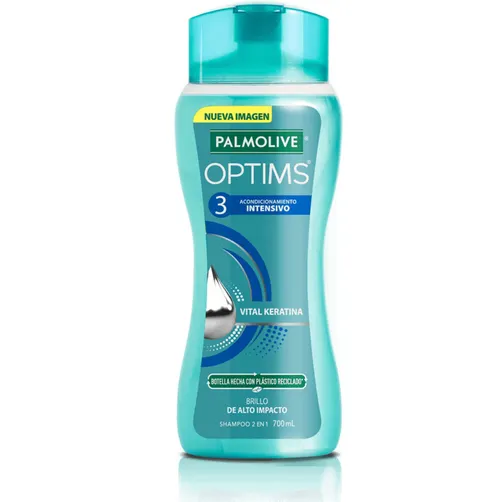 Shampoo 2 en 1 Palmolive Optims Optims Nivel 3 C/700 ml