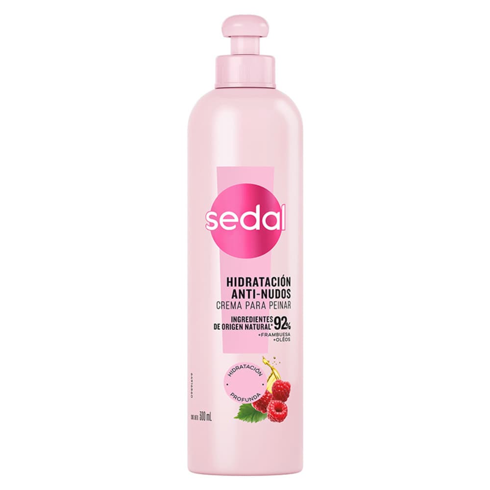 Crema para Peinar Sedal Hidratacion Anti-Nudos Frambuesa y oleos 300 ml