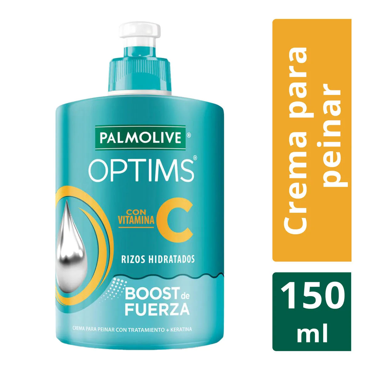 Crema para Peinar Palmolive Optims Vital Keratina Rizos Hidratados 150ml