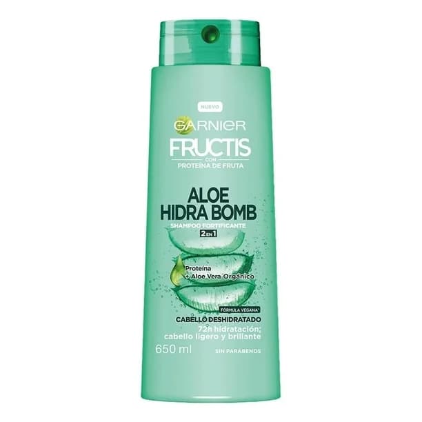 Shampoo 2 en 1 Garnier Fructis Proteina + Aloe Vera C/650 mL