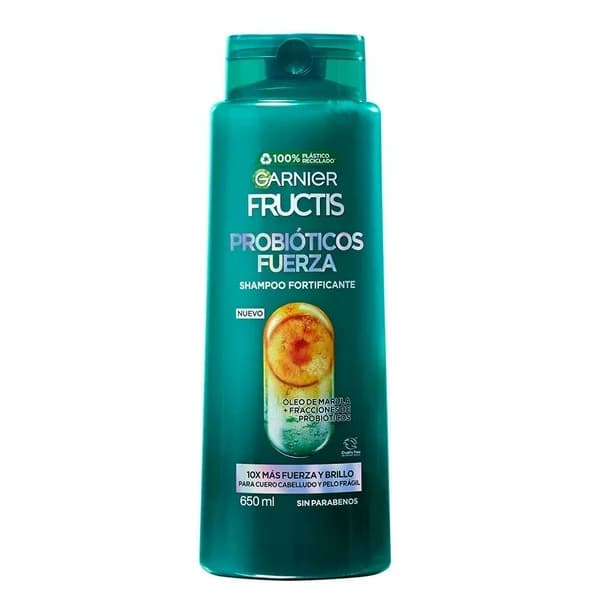 Shampoo Garnier Fructis Probioticos Fuerza C/650 mL