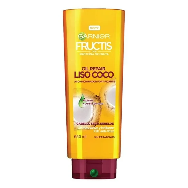 Acondicionador Garnier Fructis Oil Repair Liso Coco C/650 mL