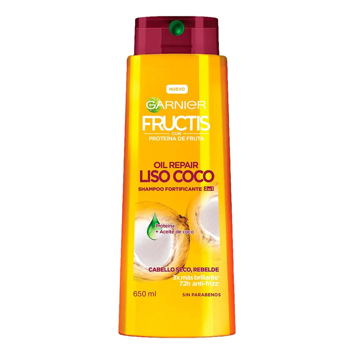 Shampoo 2 en 1 Garnier Fructis Oil Repair Coco C/650 mL