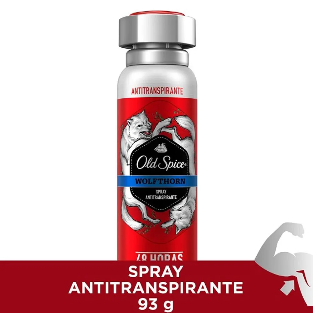 Antitranspirante Old Spice en Aerosol Wolfthorn C/150 ml