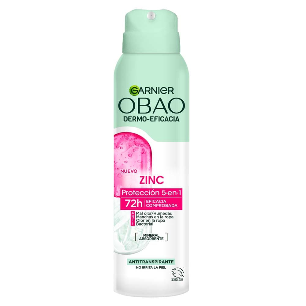 Antitranspirante en Aerosol Garnier Obao Dermo-Eficacia Zinc 150 ml