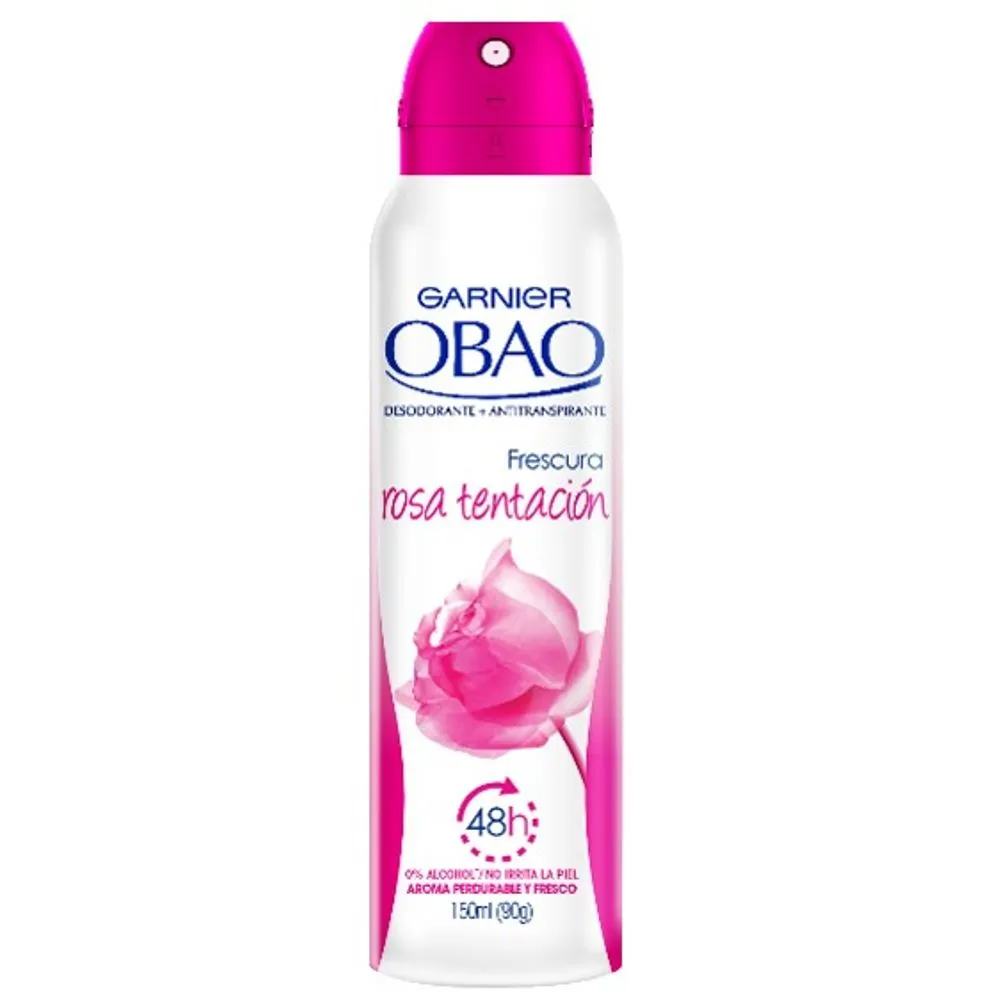Desodorante Obao en Aerosol Rosa Tentacion 150 ml