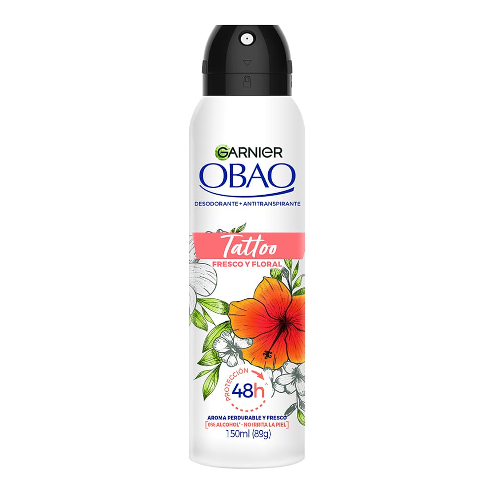 Desodorante Obao en Aerosol Tattoo Fresco 89 g