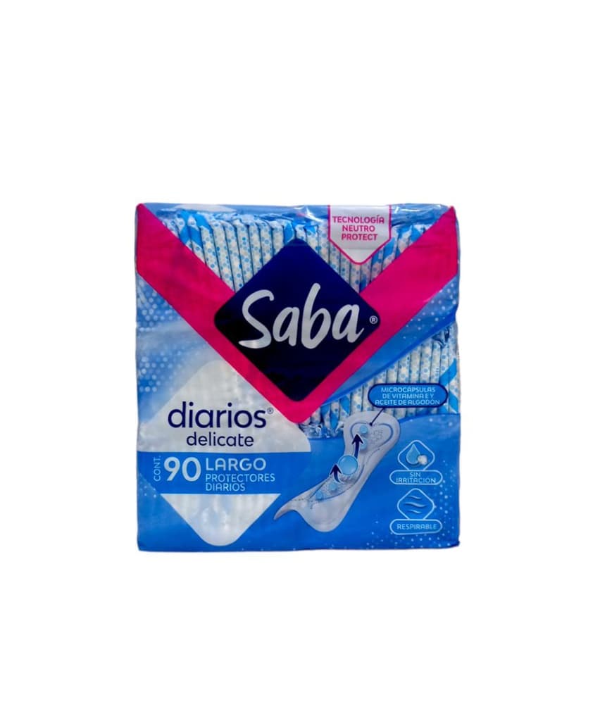 Protectores Saba Diarios Delicate Largos C/90 Pzas
