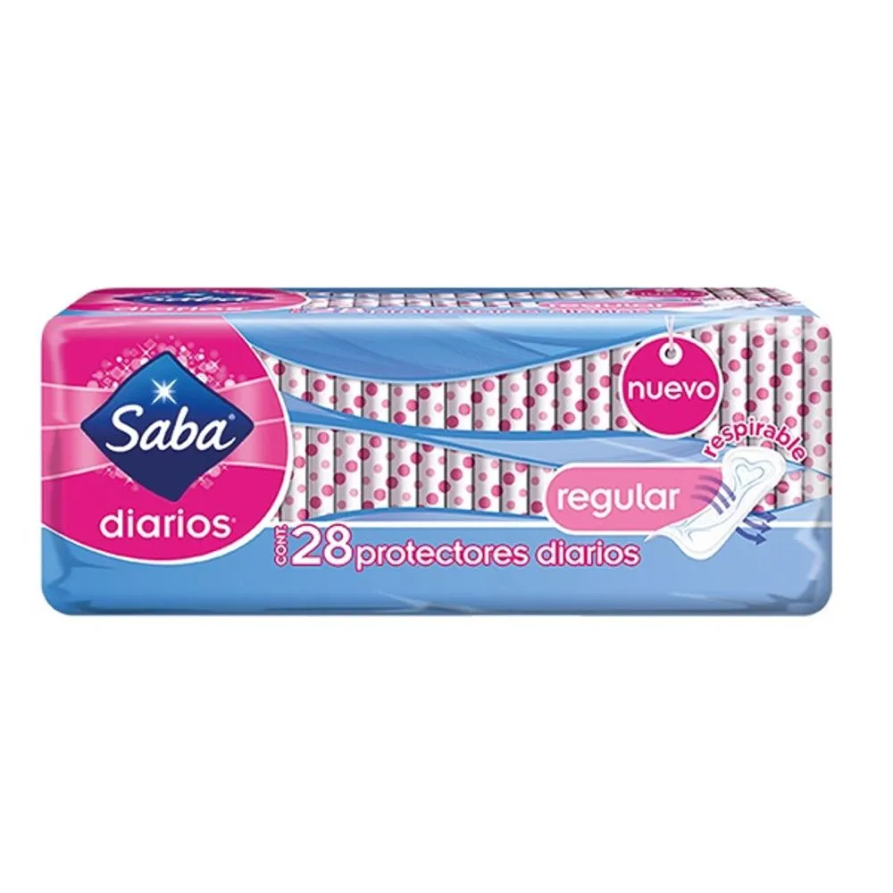 Protectores Saba Diarios Delicate Regulares C/28 piezas