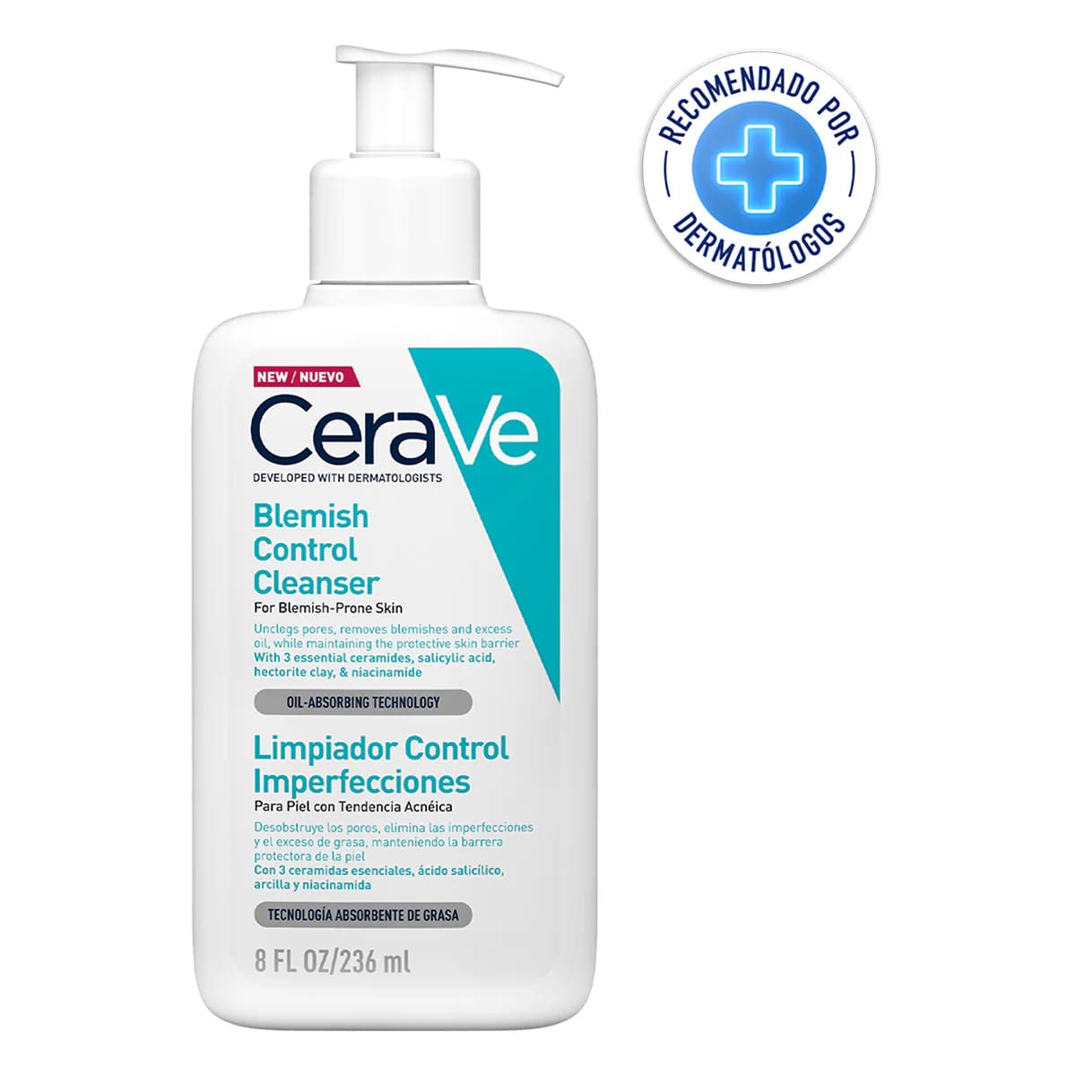 Cerave Limpiador control imperfecciones C/236 mL