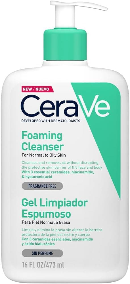 CERAVE GEL LIMPIADOR ESPUMOSO C/473 ML