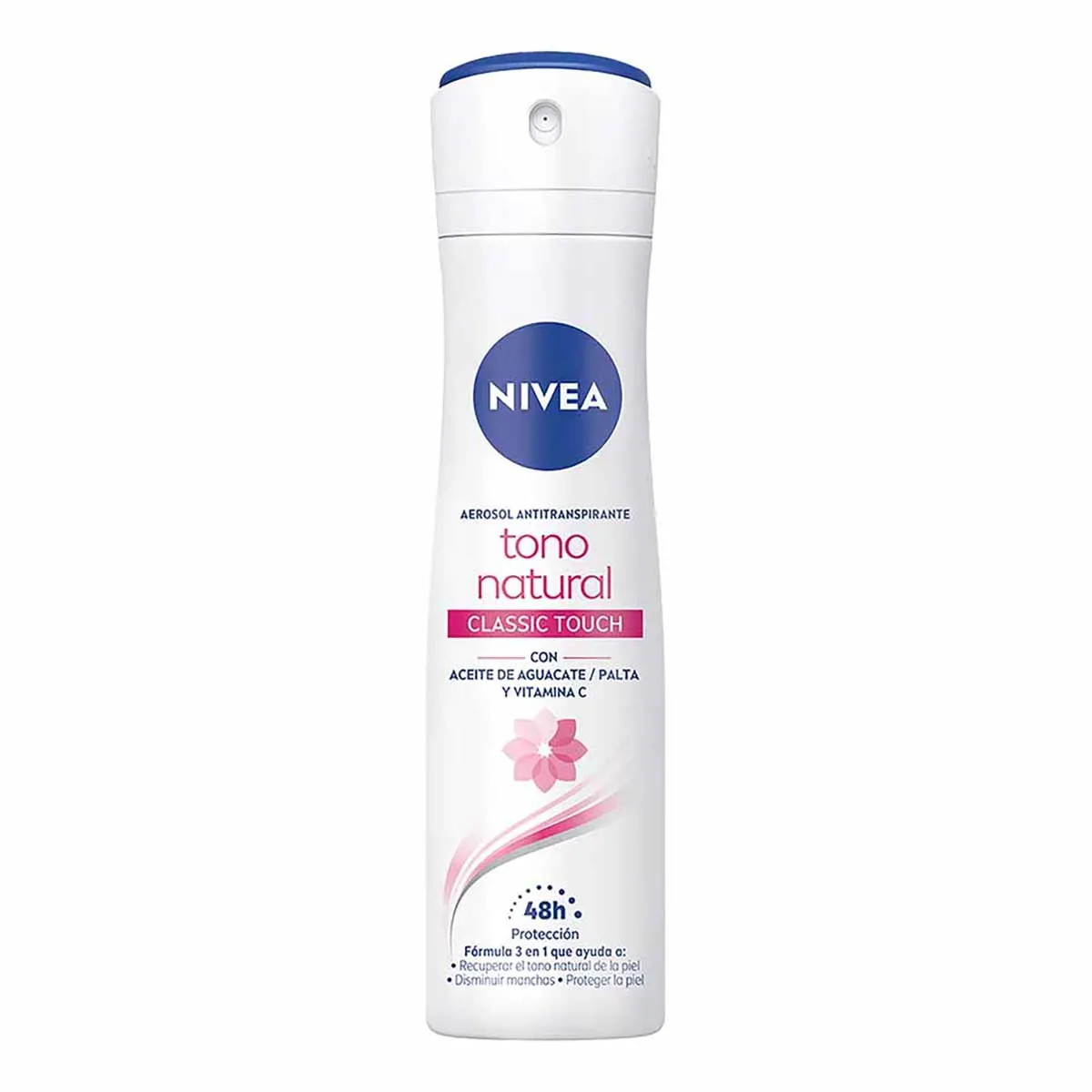Antitranspirante en Aerosol Nivea Aclarado Natural Classic Touch C/150 mL