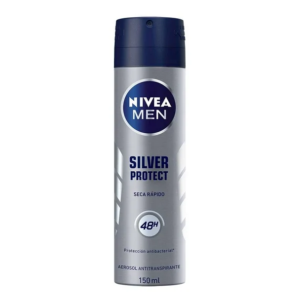 Antitranspirante en Aerosol Nivea Men Silver Protect Antibacterial 150 ml