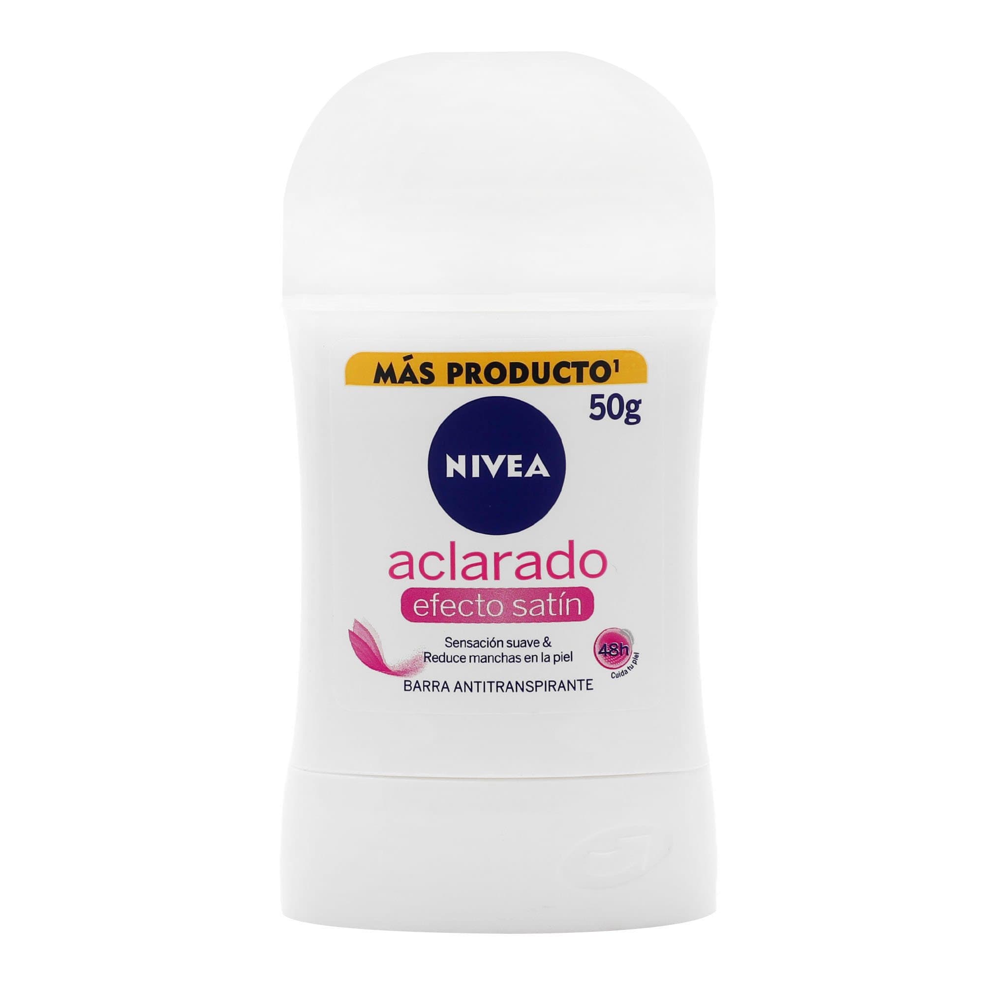 Antitranspirante en Barra Nivea Mujer Aclarado Efecto Satín 50 g