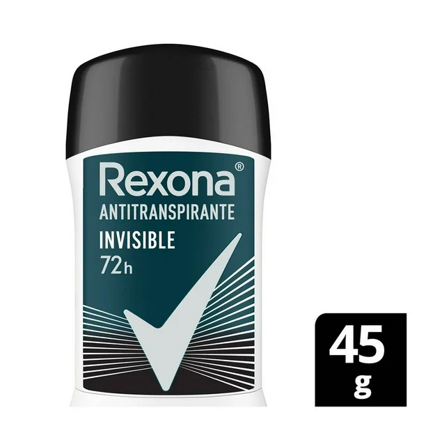 Antitranspirante en Barra Rexona Men Invisible C/45 g