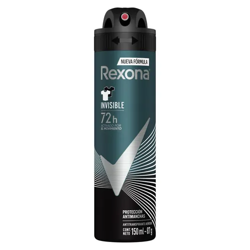 Antitranspirante en Spray Rexona Men Invisible C/150 mL