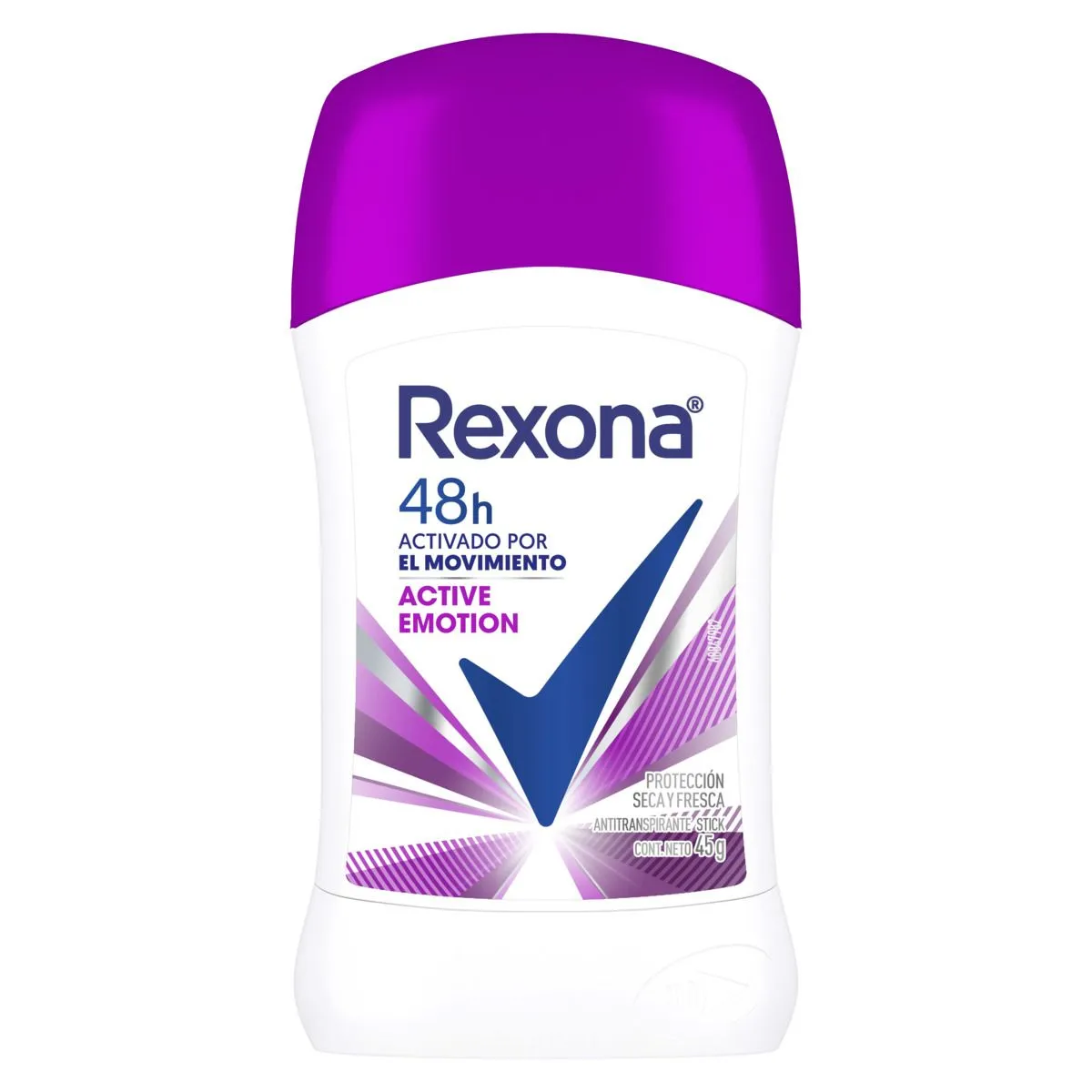 Antitranspirante en Barra Rexona Active Emotion C/45 g