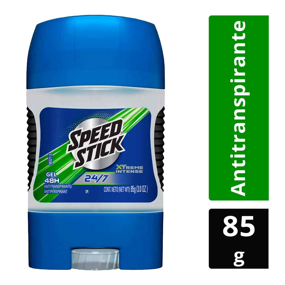 Antitranspirante en Gel Speed Stick Xtreme Intense C/85 g