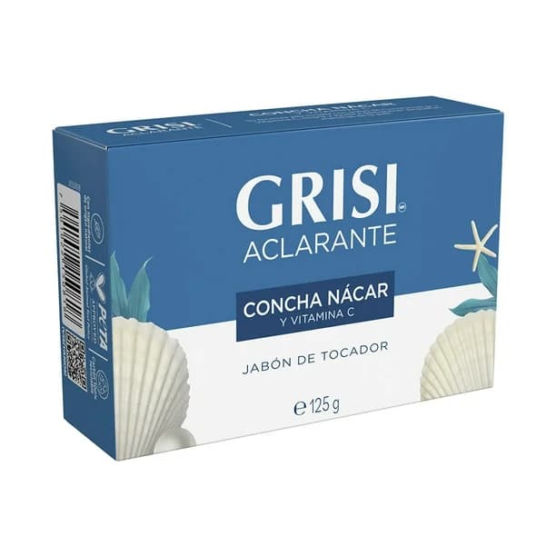 Jabón en Barra Grisi Concha Nácar Aclarante C/125 g