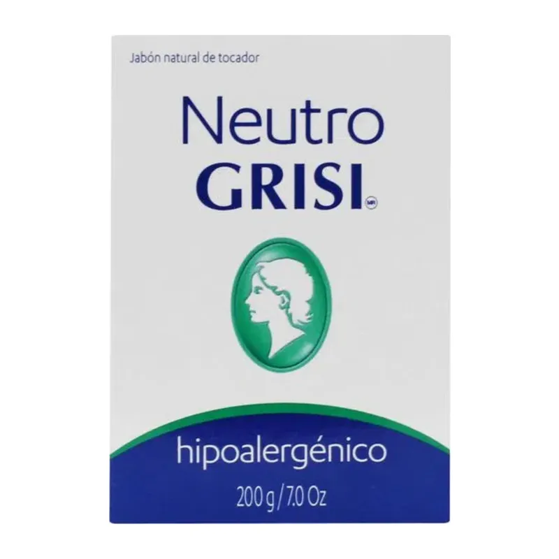 Jabón en Barra Grisi Neutro Hipoalergénico C/200 g