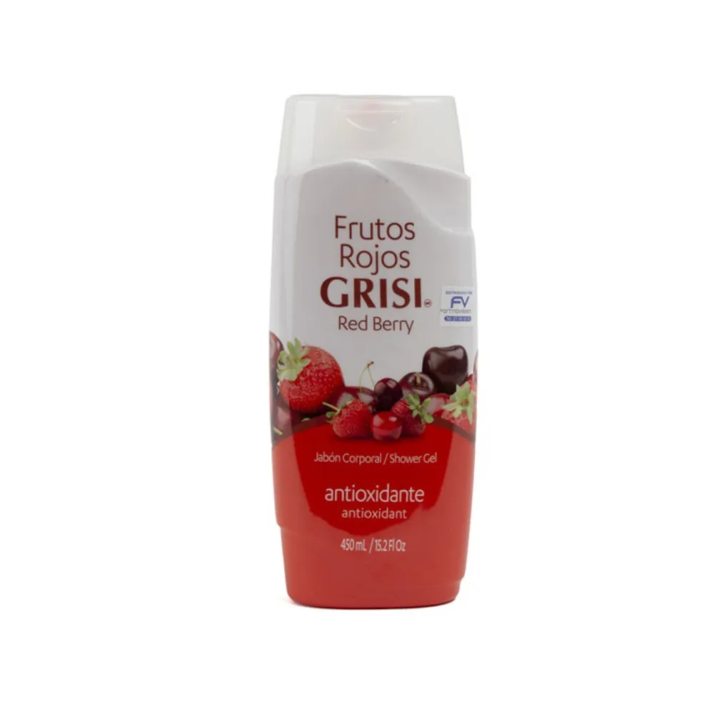 Jabón Líquido Grisi Corporal Frutos rojos Antioxidante 450 Ml