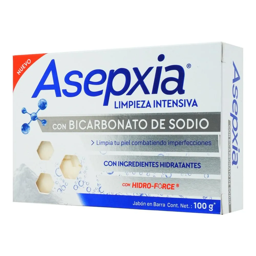 Jabón en Barra Asepxia Bicarbonato de Sodio C/100 g