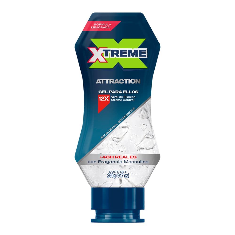 Gel Xtreme Para Cabello Attraction Squeeze C/260 g