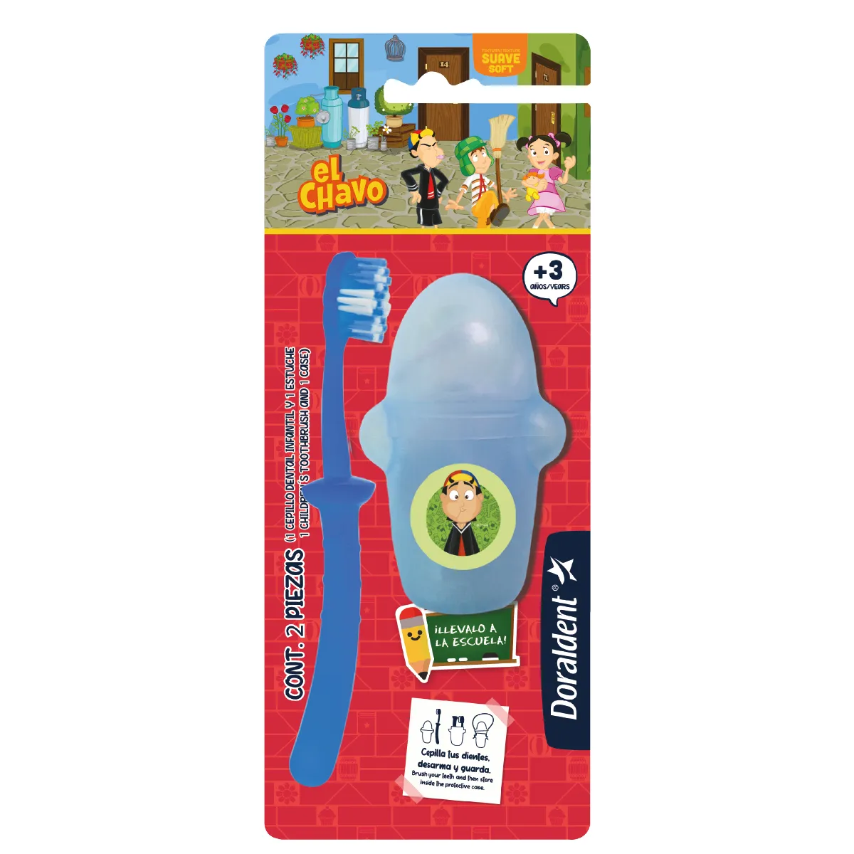 Cepillo Dental Doraldent + Estuche Chavo