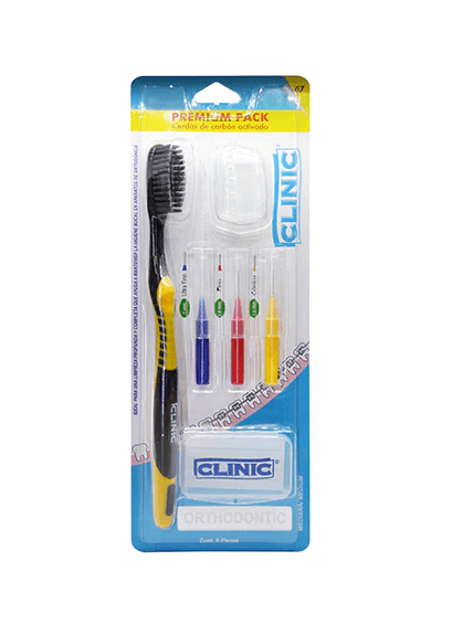 Kit Cepillo Dental Clinic Premium Pack Carbón