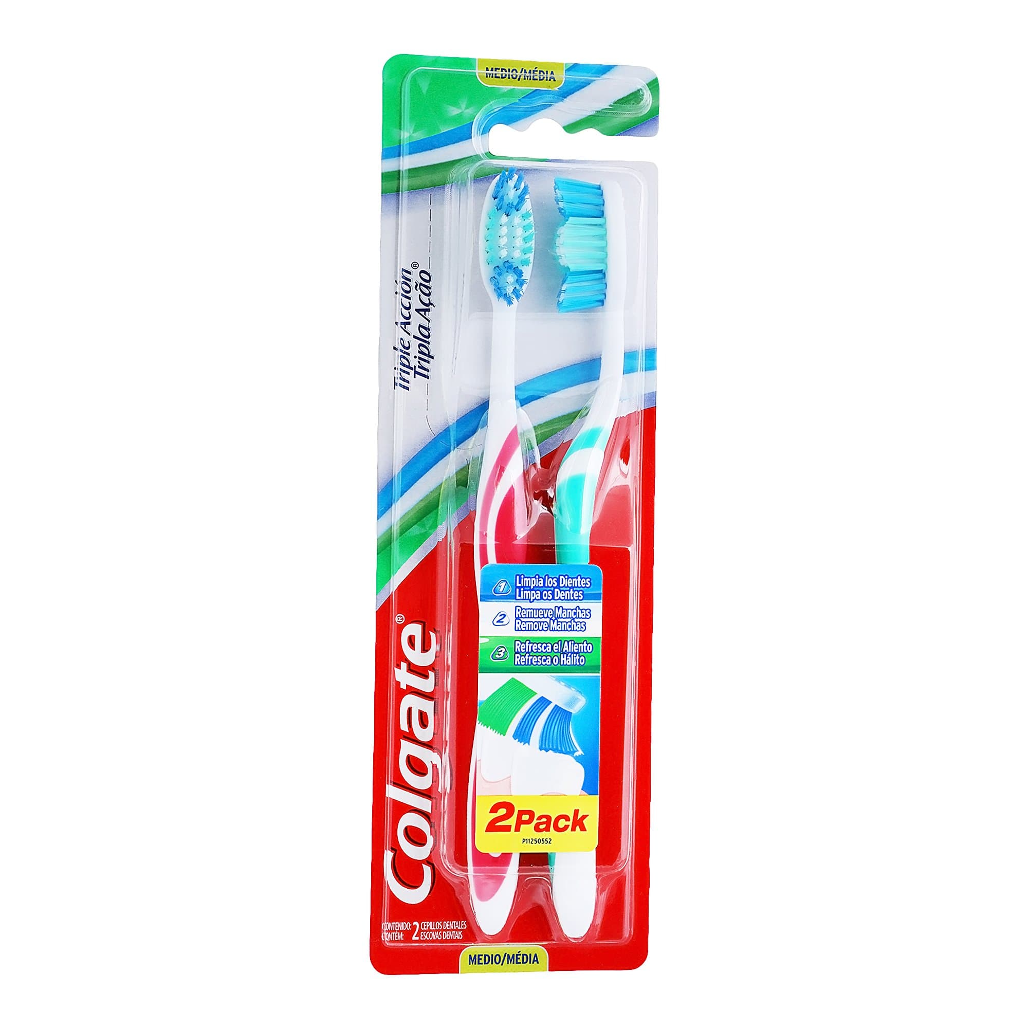 Cepillo Dental Colgate Triple Acción C/2 Pzas