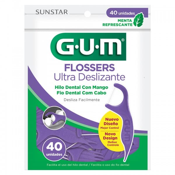 Hilo Dental Gum Deslizante C/40 Pzas