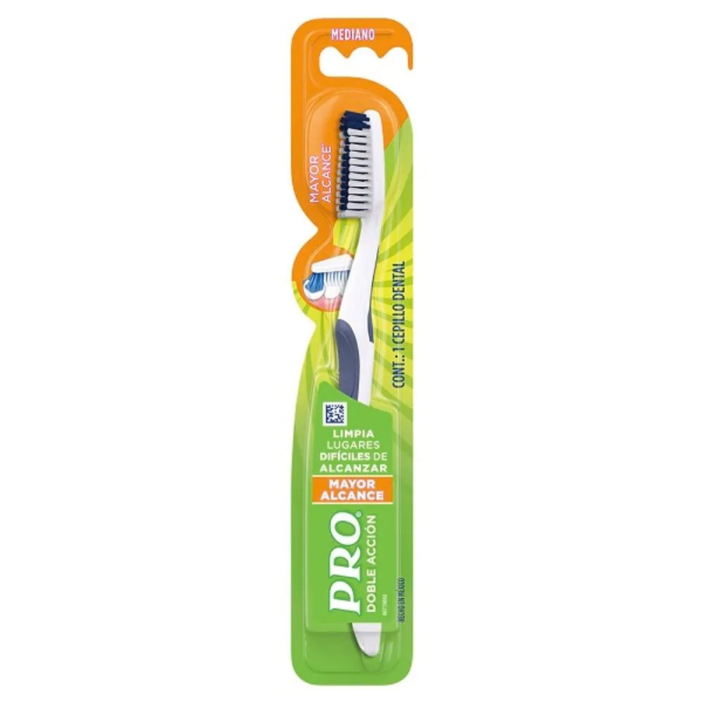 Cepillo Dental Pro Doble Accion Mediano
