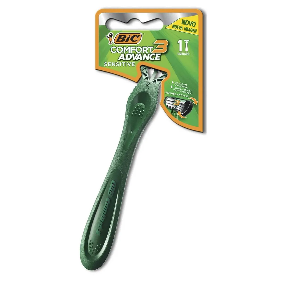 Máquina de afeitar Bic Comfort 3 Piel Sensible Cabeza Movil