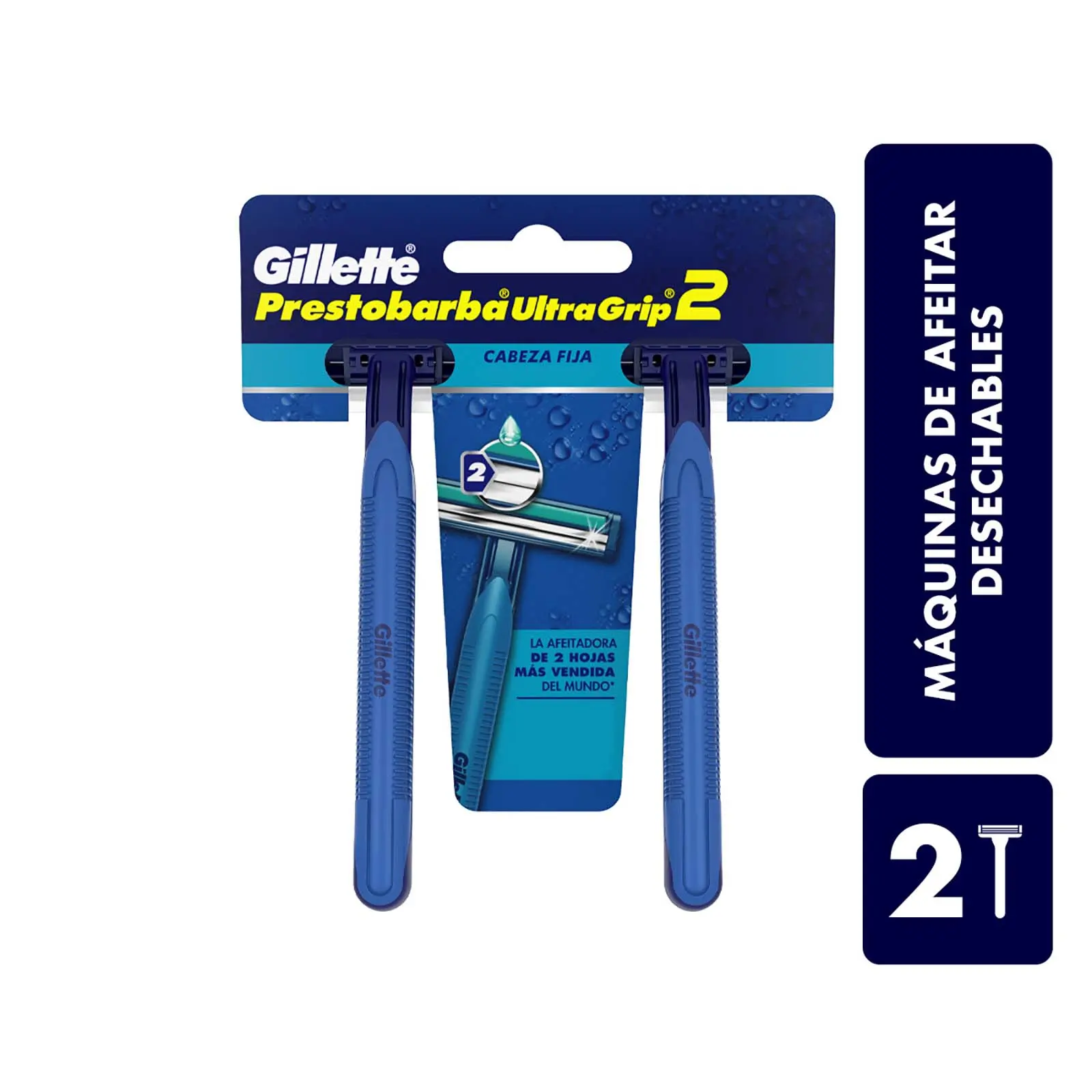 Máquina de Afeitar GILLETTE PRESTOBARBA 2 HOJAS 2 PACK