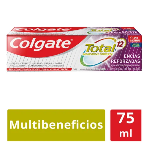 Pasta Dental Colgate Total 12 Encías Reforzadas C/75 mL