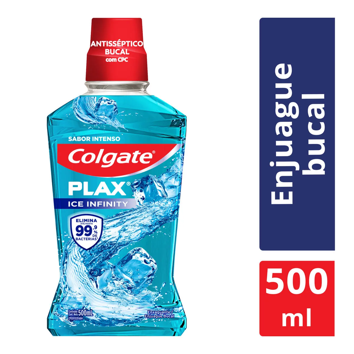 Enjuague Bucal Colgate Plax Ice Infinity C/500 mL