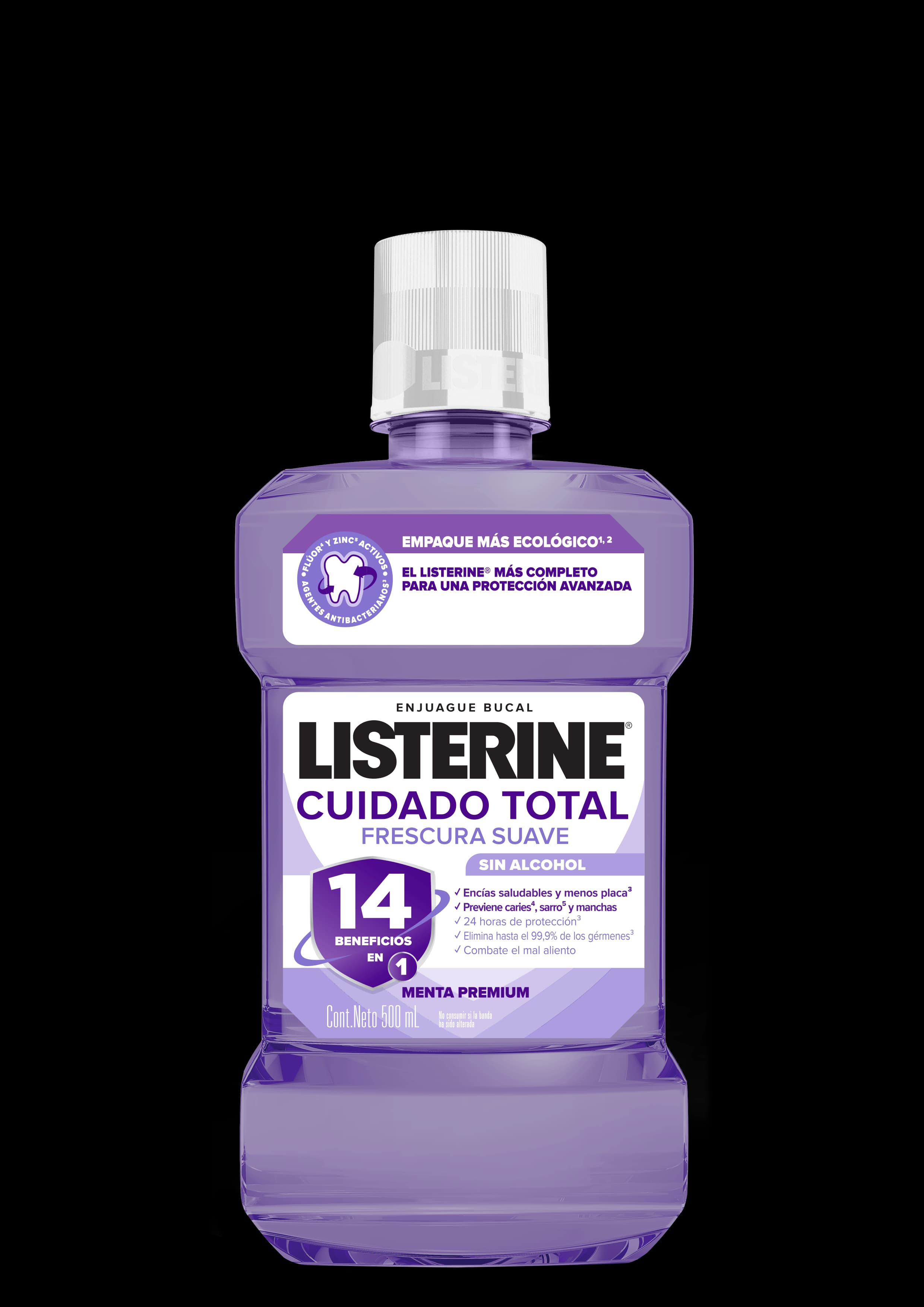 Enjuague Bucal Listerine Cuidado Total Zero Alcohol C/180 mL